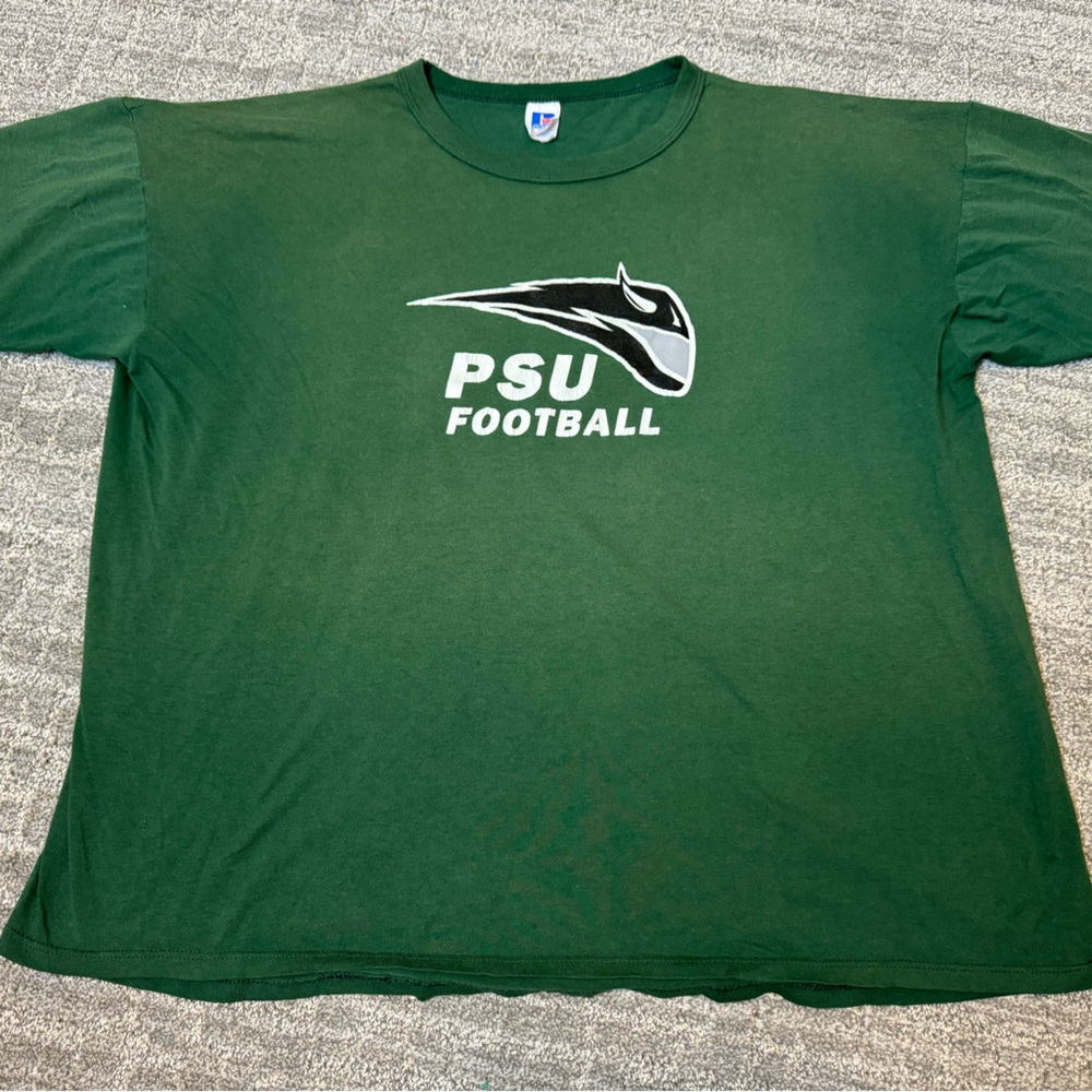 VTG 80s Russell single-stitch Portland State T-Shirt Men’s XXL Green Made in USA